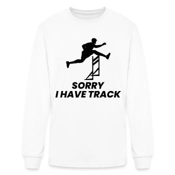 Hurdles Hurdling Hurdler Running Runner Athletes - Men's Long Sleeve T-Shirt - white - Front