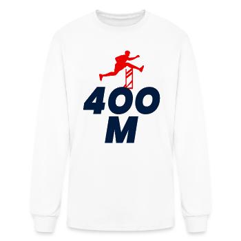 Hurdles Hurdling Hurdler Running Runner Athletes - Men's Long Sleeve T-Shirt - white - Front