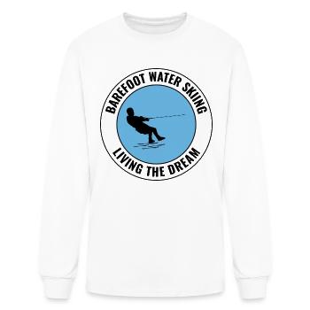 Barefoot skiing Water sport Motorboat - Men's Long Sleeve T-Shirt - white - Front