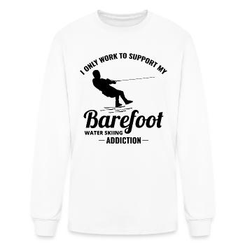 Barefoot skiing Water sport Motorboat - Men's Long Sleeve T-Shirt - white - Front