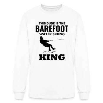 Barefoot skiing Water sport Motorboat - Men's Long Sleeve T-Shirt - white - Front