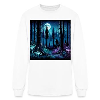 Mystic Moonlit Enchanted Forest - Men's Long Sleeve T-Shirt - white - Front