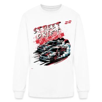 Dérive de rue - T-shirt à manches longues Homme - blanc - Devant