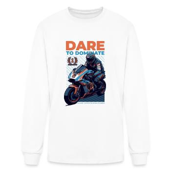 Dare to Dominate - Men's Long Sleeve T-Shirt - white - Front