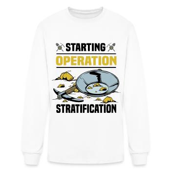Gold panning - Men's Long Sleeve T-Shirt - white - Front