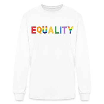 Equality - Men's Long Sleeve T-Shirt - white - Front