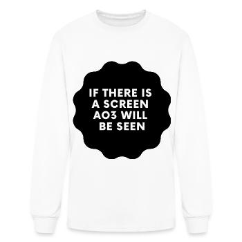 If there is a screen Ao3 will be seen - Men's Long Sleeve T-Shirt - white - Front