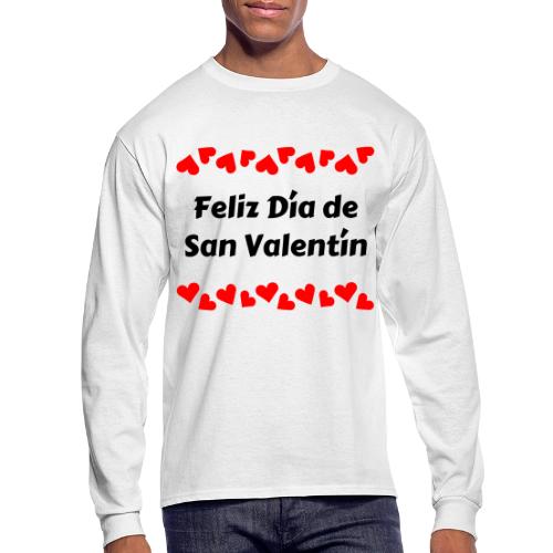 February Celebrating Valentine's Day, February 14 - Men's Long Sleeve T-Shirt