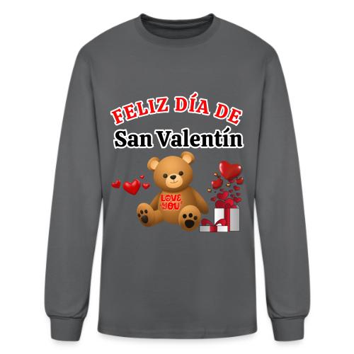 Valentine's Day Celebration Bears Love Hearts. - Men's Long Sleeve T-Shirt