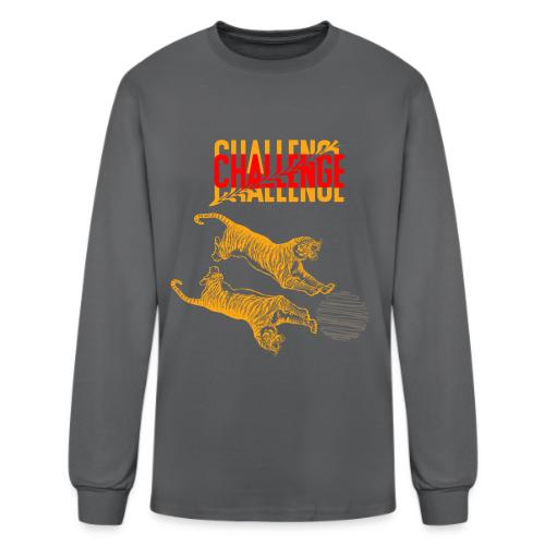 Double tiger fashion, jungle feline animals. - Men's Long Sleeve T-Shirt