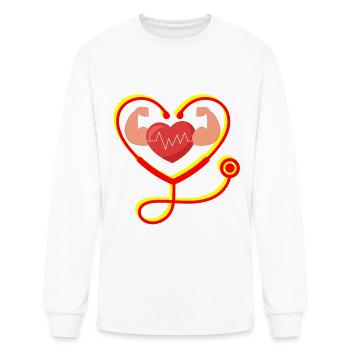 Stethoscope - Men's Long Sleeve T-Shirt - white - Front