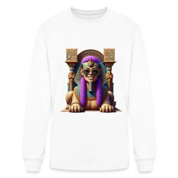 Funky Sphinx - Men's Long Sleeve T-Shirt - white - Front