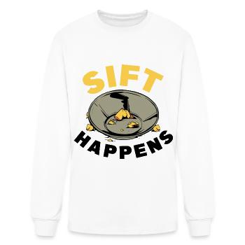 Panning for gold - Men's Long Sleeve T-Shirt - white - Front
