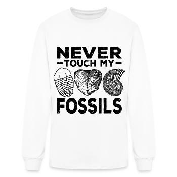 Fossil Collector - Men's Long Sleeve T-Shirt - white - Front