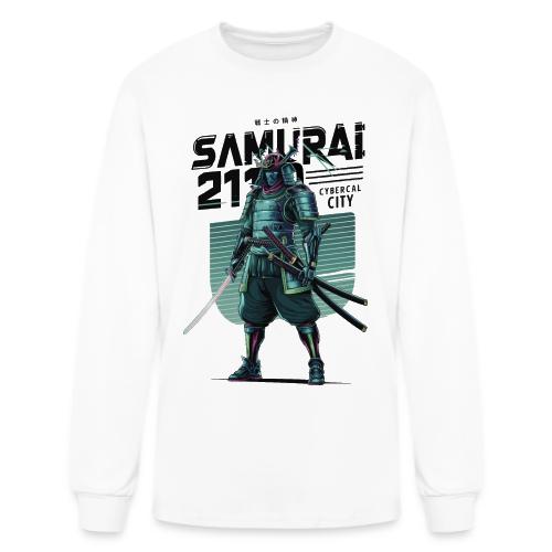 Cyber Samurai 2110: Glowing Katana Warrior - Men's Long Sleeve T-Shirt