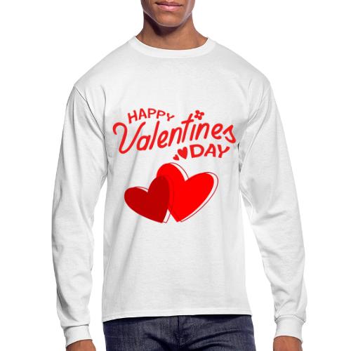 Heart design, Love, Valentine's Day, February 14 - Men's Long Sleeve T-Shirt