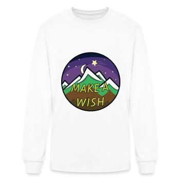 Make a Wish Mountain - Men's Long Sleeve T-Shirt - white - Front