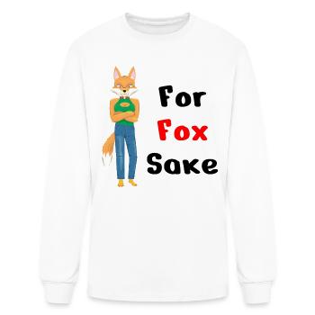 For Fox Sake - Men's Long Sleeve T-Shirt - white - Front