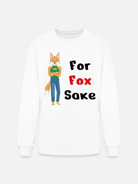 For Fox Sake - Men's Long Sleeve T-Shirt - white
