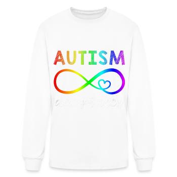 Red Instead Autism Shirt Autism Acceptance - Men's Long Sleeve T-Shirt - white - Front