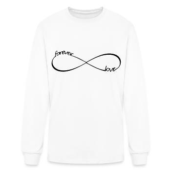 forever love Infinity infinite endless symbol - Men's Long Sleeve T-Shirt - white - Front