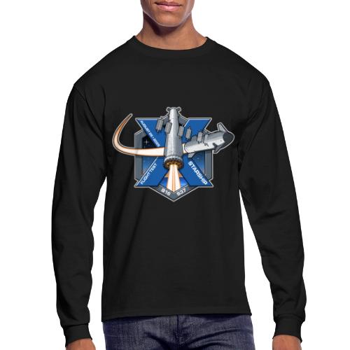 Starship Flight 10 Patch - Men's Long Sleeve T-Shirt