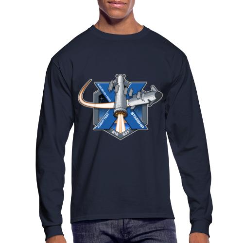 Starship Flight 10 Patch - Men's Long Sleeve T-Shirt