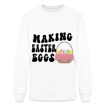 Making Easter Eggs - Men's Long Sleeve T-Shirt - white - Front