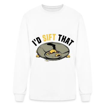 Panning for gold - Men's Long Sleeve T-Shirt - white - Front