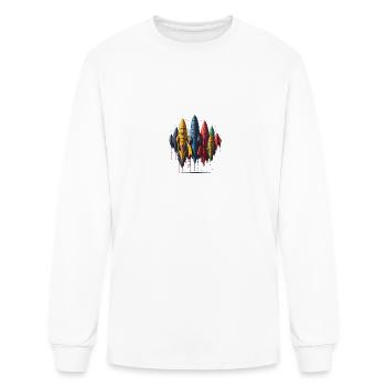 STARS - Men's Long Sleeve T-Shirt - white - Front