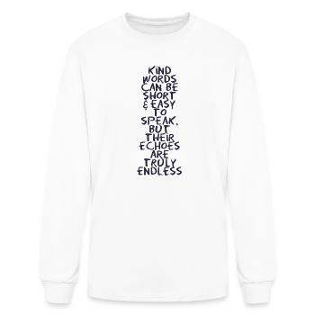 Kind words - Men's Long Sleeve T-Shirt - white - Front