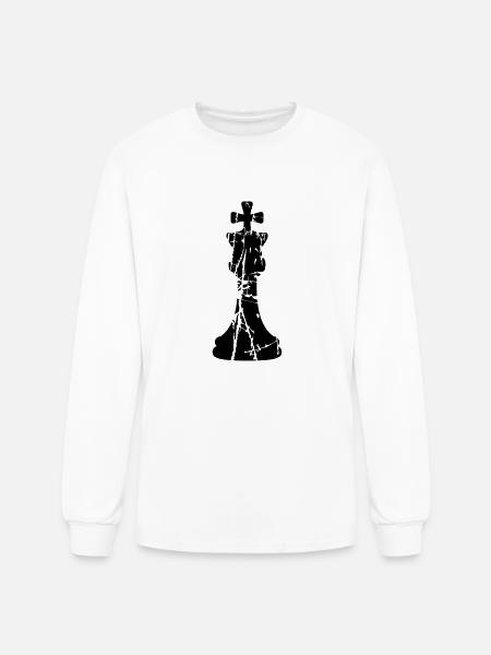 Scratch Cracks Chess - Men's Long Sleeve T-Shirt - white