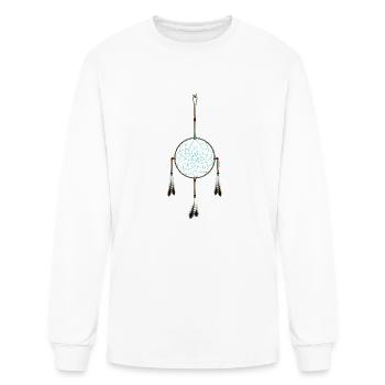 native american dreamcatcher turquoise - Men's Long Sleeve T-Shirt - white - Front