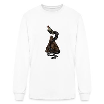 Drawing Of An Onagadori - Men's Long Sleeve T-Shirt - white - Front