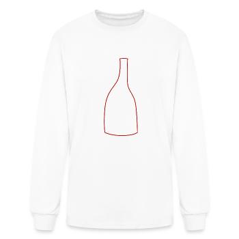 Outline Vase - Men's Long Sleeve T-Shirt - white - Front