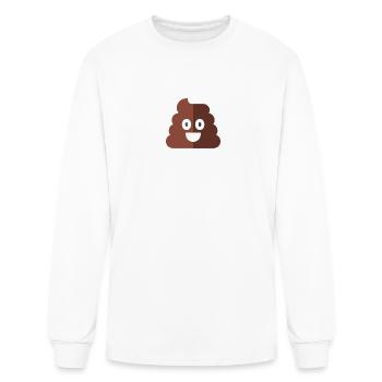 Poop - Men's Long Sleeve T-Shirt - white - Front