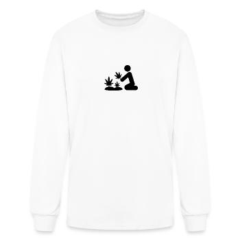 Weed Plant Phone Case - Men's Long Sleeve T-Shirt - white - Front