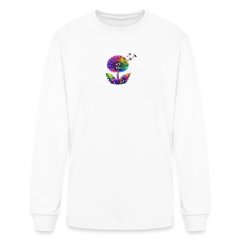 vibrant dandelion  - Men's Long Sleeve T-Shirt - white - Front