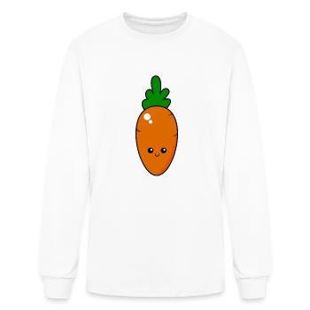 Kawaii Carrot - Men's Long Sleeve T-Shirt - white - Front