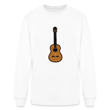 Acoustic Guitar - Men's Long Sleeve T-Shirt - white - Front