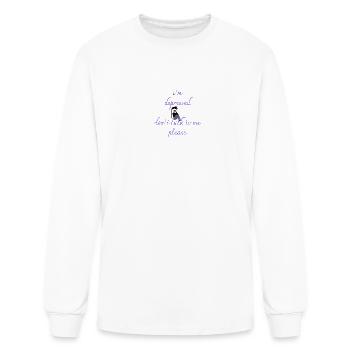 I'm depressed - Men's Long Sleeve T-Shirt - white - Front