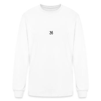 Om (Black Ink) - Men's Long Sleeve T-Shirt - white - Front