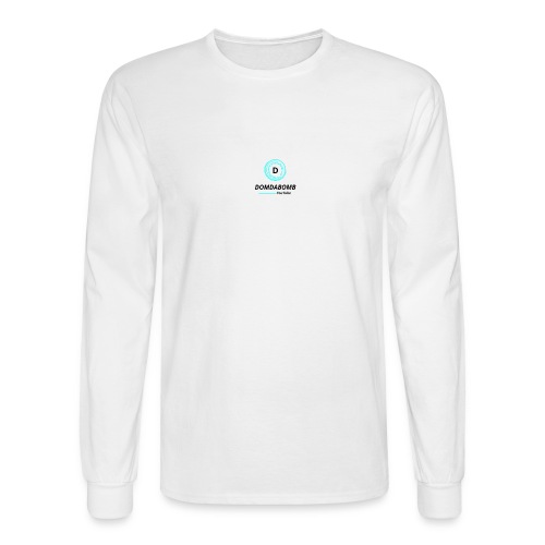Lit DomDaBomb Logo For WHITE or Light COLORS Only - Men's Long Sleeve T-Shirt