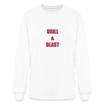 Drill Blast - Men's Long Sleeve T-Shirt - white - Front