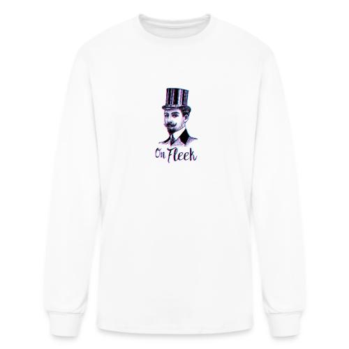 On Fleek Mustache Man - Men's Long Sleeve T-Shirt