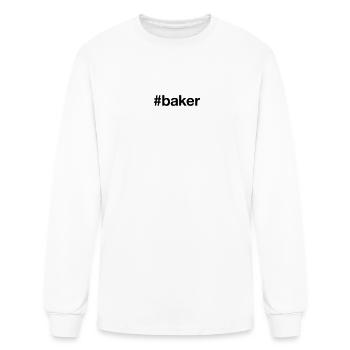 BAKER - Men's Long Sleeve T-Shirt - white - Front