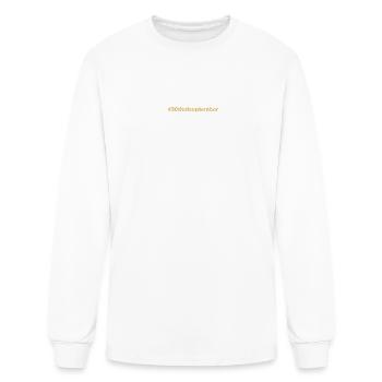 born on 30th September Birthday birth date - Men's Long Sleeve T-Shirt - white - Front