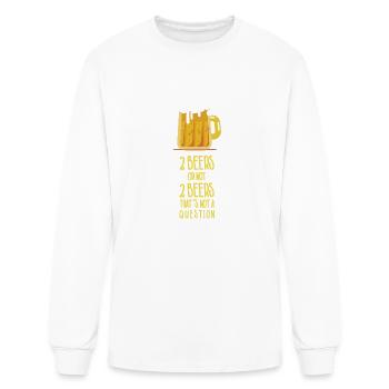 beer mug friends drink together - Men's Long Sleeve T-Shirt - white - Front
