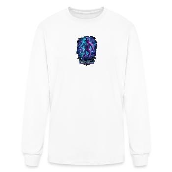 Cyberpunk Astronaut Explore The Universe Space Art - Men's Long Sleeve T-Shirt - white - Front