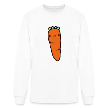 carrot with face carrot - Men's Long Sleeve T-Shirt - white - Front